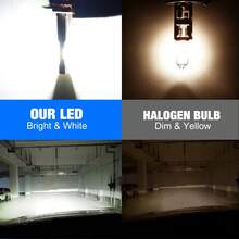 S&D H1 H3 LED Headlight Bulbs High Low Beam 20000LM 6500K White Car Fog Lamps Auto Driving Lights Waterproof 12V - White - View 6