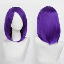 Karida 14-Inch Synthetic Fiber Cosplay Wig With Bangs, Layered Straight Hair, Unisex Cosplay Wig, High Density, Natural-Looking Cosplay Wig For Men And Women