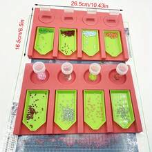 1/2/3/3/5pcs Red Foam Diamond Painting Accessories Tray Storage Box Container - Red - View 1