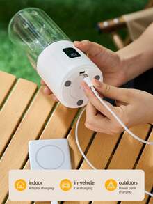 Stylish Personal Blender Cup - 1500mAh USB Rechargeable, Portable For Daily Use At Home, Office & On-The-Go - Multicolor - View 6
