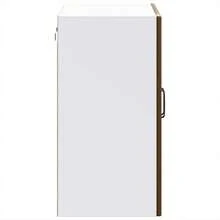 vidaXL Armoire murale de cuisine et porte en verre Lucca chêne marron - Tabac - Voir 8
