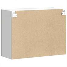 vidaXL Armoire murale de cuisine et porte en verre Lucca chêne marron - Tabac - Voir 9