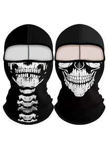 1/2/3/6 chiếc Mặt nạ trùm đầu hình đầu lâu ngộ nghĩnh dành cho cả nam và nữ, Thích hợp cho việc đi xe hàng ngày, tiệc tùng, hoạt động ngoài trời - Nhiều màu - Xem 15