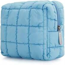 Maquillaje y cosméticos bolsa acolchada con cierre para viaje y almacenamiento - como en la foto - Ver 2