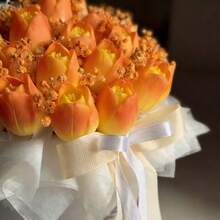 4-teiliges Tulpen-Blumen Silikonform Set aus Harz - mit Knospen-Tulpen Designs für Sträuße, DIY Aromatherapie Wachsschmelzen & dekorative Kerzen, ideal für Valentinstag, Ostern, Muttertag, Weihnachten, Geburtstag & Jahrestag Deko/Geschenke, wiederverwendbar und leicht zu entformen - Vier Tulpenformen - Übersicht 6