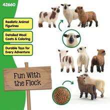 Schleich Farm World - Sheep Friends Playset - 3 Realistic Sheep Figurines - Cute Farm Animal Toys For Ages 3+Lifelike - 如圖所示 - 查看 6