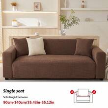 1件装弹力宠物友好型沙发套，四季通用宽松沙发套，防滑客厅沙发保护套，完全防尘，适用于双人、四人和三人沙发