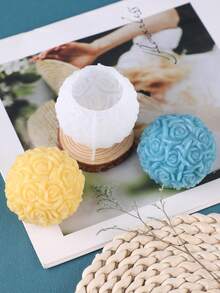 1 khuôn nến silicon hình hoa hồng ngày Valentine - A-trắng - Xem 3