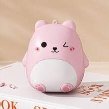 1pc Cute Teddy Bear Pill Box - 5 Compartment Sealed Pill Case With Cover, Pink/Yellow/White Portable Medication Storage Box, Travel-Friendly Tablet/Capsule Organizer (Plastic, Pill Container)