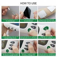 Högkvalitativ TENS/EMS muskelstimulator med två kanaler, 20 lägen, 30 intensitetsnivåer, med 2000 mAh batteri med stor kapacitet, elektronisk pulsmassage, avslappnar kropp och själ