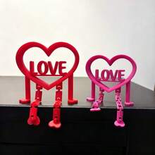可活动关节心形摆件，情人节、生日、周年纪念日手工礼物，收藏玩具 - 彩色 - 查看 2