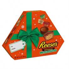 Miniatures Milk Chocolate Peanut Butter Cups Christmas Candy Gift Box 6.5 Oz - Gói 1 hộp, 65 ounce - Xem 3