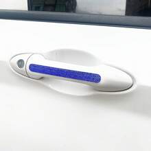 4件裝精美汽車門防撞裝飾水鑽門把手貼紙，刮痕遮瑕，中性防刮耐磨亮面保護膜 - 4pcs門把手貼 - 查看 11