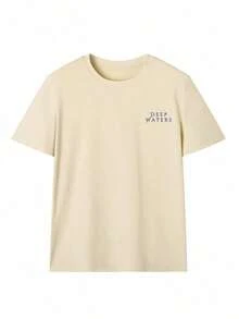 Women's Summer T-Shirt With Marine Life Print, Casual Holiday Style, Versatile, Round Neck, Short Sleeves, Fashionable Summer Colors - tắt - Xem 4