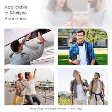 SPAHER Handgepäck 40x30x20 Ultraleicht Reiserucksack 25L Wasserabweisender Reisetasche für  Unter dem Sitz Kleiner Cityrucksack College Weekender Rucksack Herren Damen - Lila - Übersicht 8