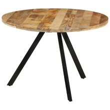 vidaXL Tavolo da pranzo 110x75 cm Bois de manguier massiccio - Castano - Visualizzare 8