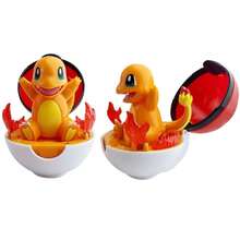 1pc Authentic Pokemon Toy: Charmander, Venusaur, Eevee, Meowth, Squirtle, Pikachu With PokeBall, Transformable Action Figure, Collectible Toy, Anime Character Model, Gift With Original Box. - Multicolor - View 4