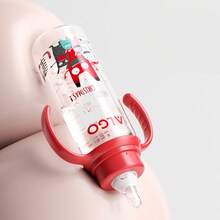 1个120毫升怪兽系列婴儿奶瓶，宽口带提手，清晰刻度，科学喂养，适合日常使用 - 彩色 - 查看 3