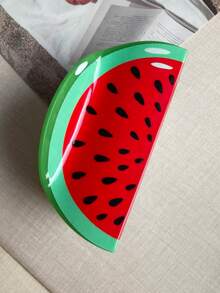 1个个性化逼真水果系列发爪，优雅甜美多功能新鲜水果柠檬、草莓、樱桃半圆形亚克力发夹，防滑牢固时尚大/小号发爪/发夹，女士发饰，适合休闲、通勤、半丸子头、齐肩发等场合，发夹，适合日常使用和送礼，发夹，发爪夹，秋冬女士假日装扮配饰 - 彩色 - 查看 19