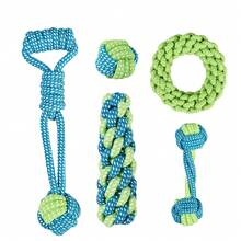 7 piezas Juguetes de correa para perros, juguetes masticables duraderos para juego interactivo con perros medianos y pequeños, ayuda a limpiar los dientes, aliviar el aburrimiento, juego de tirar, masticado poderoso, juguetes dentales de cuerda de algodón para cachorros - Multicolor - Ver 24