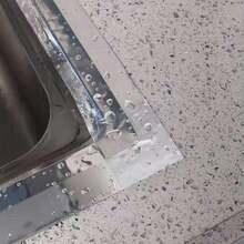 1 Rol Aluminum Foil Tape, Silver Caulk Strip, Self Adhesive Waterproof Repair Duct Tape For Bathroom Toilet Kitchen Sink Basin Edge And Wall Sealing (196.85inchx1.89inch) - Silver - View 5