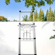 Heavy Duty Aluminium Ladder Stand Off I-Type Stay - Lightweight, Easy To Install & Disassemble Accessory Helps Stop Slipping From Side To Side - Silver - View 9