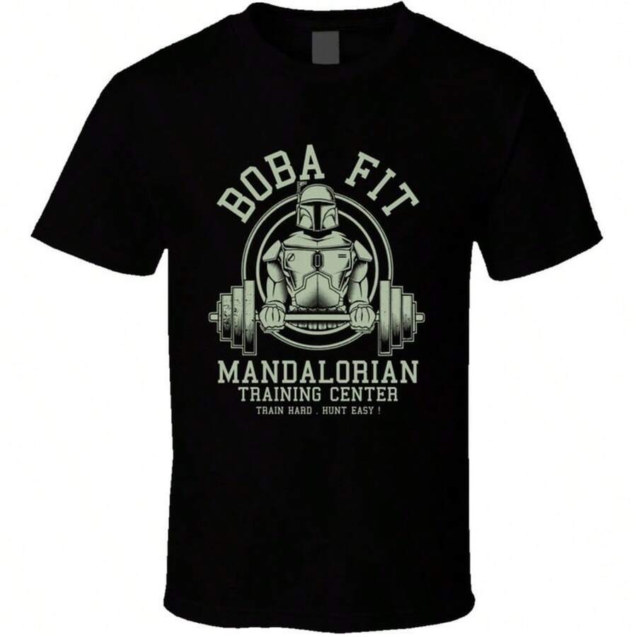 Boba Fit Mandalorian Training CenterStarWars Fan T Shirt - màu đen - Xem 1