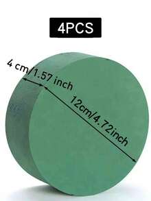 20pcs/10pcs/5pcs/4pcs/2pcs 16.5cm/4cm*12cm/4cm*8cm/4cm Round Floral Mud, Green Wet & Dry Floral Mud Blocks, Suitable For Weddings, Artificial Walkways, Party Decorations, Fresh Flower Arrangements, Room Decor - Multicolor - View 16