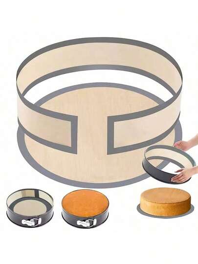 2 Pieces Reusable Non-Stick Silicone Baking Mats - Heat Resistant, Prevents Cake Sticking, Ideal For Cookies, Macarons & Bread