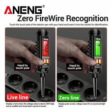 Aneng B16 Voltaje De Probador Digital Led Sin Contacto Ncv Lápiz probador de voltaje - Negro - Ver 5