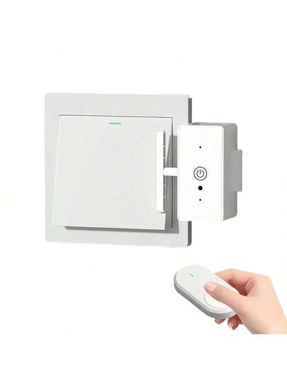 Intelligent Remote Control Switchs,Wireless Smart Light Switch With Remote, One-Paste Installation, No Wiring Needed,Smart Life & Remote Control,Ideal For Renters And Elderly Use