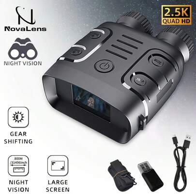 Night Vision Goggles, Binoculars 1080p Infrarednight Vision Scope 5X Digital Zoom, For Hunting, Camping, Travel, Surveillance