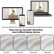 72 Inch Length 2 Panels Set Living Room Bedroom, Filtering Faux Slub Textured Window Curtain Panels, Solid Airy Soft Rod Pocket French Door Drapes, 2 Pcs 40Wx72L, Window Treatments - Blue - View 5
