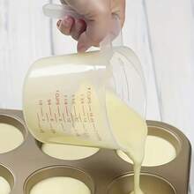 1pc/3pcs Nesting Measuring Cups Set - 1 Cup (250ml), 2 Cups (500ml), 4 Cups (1000ml) For Kitchen & Baking