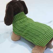 1 buc pulover Dachshund, pulover lung pentru câini, îmbrăcăminte pentru animale de companie, pulover pentru animale de companie în stil britanic, pulover extins pentru animale de companie, design minimalist, stil pentru cupluri/cel mai bun prieten, potrivit pentru pudel, Basset Hound, Dachshund, Beagle, Corgi, câini lungi, pisici, lungime extinsă, stil de Crăciun, Crăciun