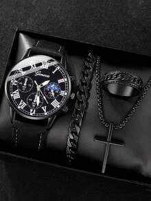 Men Watch Sets - Black - View 6