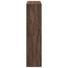 vidaXL Raumteiler aus brauner Eiche, 100 x 33 x 135 cm, Holzwerkstoff - Braun - Übersicht 5