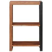 vidaXL Étagère Marron 50 x 30 x 75 cm Bois d'Acacia Massif - Tabac - Voir 4