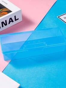 1pc Nail Care Storage Box, Nail Tool Storage Box That Can Hold Nail Files, Pens And Sponges, Ultraviolet Gel Pen, Portable Nail Tools Rectangular Jewelry Storage Box, Transparent Plastic Box For Nail Accessories And Nail Decorations, Nail Patch Storage Container Bag - Multicolor - View 12
