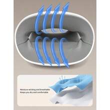 1个无线电动按摩器，USB充电，全方位穴位按摩，3种气囊模式和5档温度设置，情人节和生日的完美礼物，男女皆宜 - 彩色 - 查看 7