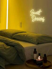 1 Peça Placa de Neon "Sempre e Para Sempre", Luz de Parede a LED USB Alimentada para o Dia dos Namorados, Lâmpada Decorativa para Proposta, Casamento, Data, Quarto, Festa, Decoração de Feriado - luz policromática - Visão 7