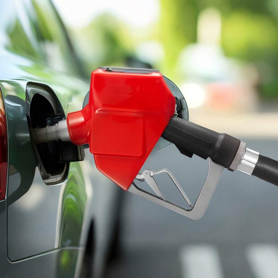 1 Inch Barb Digital Fuel Nozzle With Swivel Max Flow Rate 12.6 GPM Auto Shut Off Gas Pump Nozzle With 3/16 In (OD=20 Mm) Spout & Digital Display Used For Gasoline Kerosene Red - 1 Inch 12.6 GPM - View 1