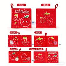 Set Of Fruits And Vegetables Plush With Rattles And Basket, 16 Sensory Educational Pieces, Children's Pretend Play Toys,Toys Children 1 Year Gift - Multicolor - View 11