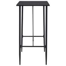 vidaXL Tavolo da Bar Noir 120x60x110 cm in MDF - nero - Visualizzare 3