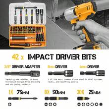 Impact Drill Screw Driver Nut Bit Magnetic Set Hex Shank 44X - Multicolor - View 4