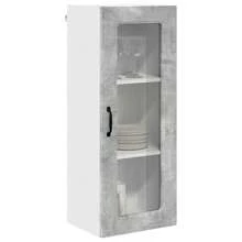 vidaXL Armário de cozinha Kalmar cinza beton 40 x 31 x 100 cm - Cinza - Ver 3
