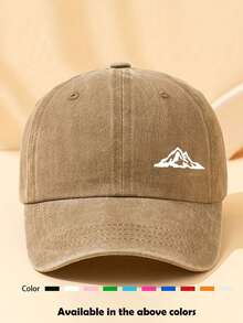 1pc Retro Washed Printed Soft Top Baseball Cap, Unisex Vintage Baseball Hat For Outdoor, Suitable For Daily Wear And Outfit Matching - K - View 18