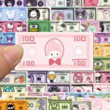 50PCS Cartoon Sanrio Kuromi Character Collection Game Currency Waterproof Graffiti Stickers For Helmet Bicycle Hand Account Pencil Case Decals - 50PCS - View 3