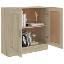 vidaXL Bibliothèque Chêne sonoma 82,5x30,5x80 cm Legno d'ingegneria - Castano - Visualizzare 4