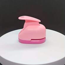 1/2pcs Small Heart Shaped DIY Embossing Stamp, Handmade Card Cutting Paper Tool, Fabric Art Printing Punch, Back To School Stationery Supplies - Multicolor - View 5